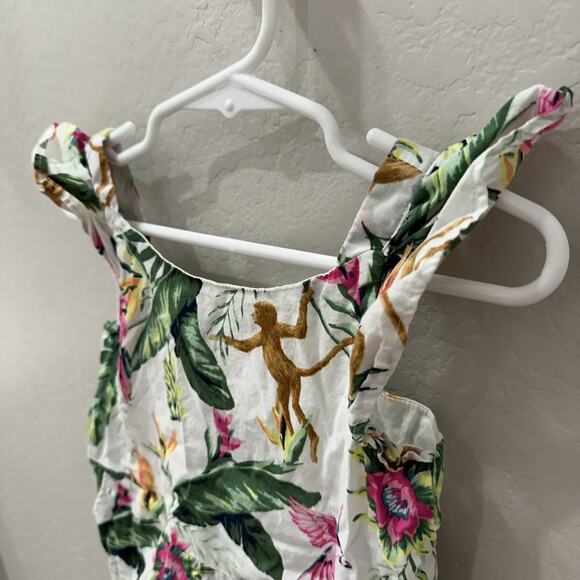 Janie and Jack Tropical Jungle Flutter Romper - Picture 2 of 10